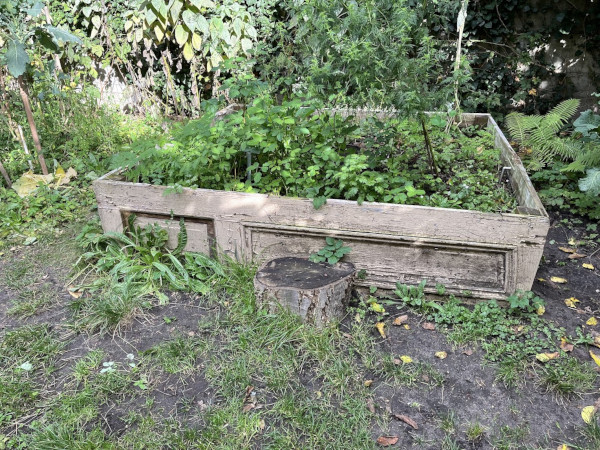 cafe botanico Holzhochbeet mit Kräutern